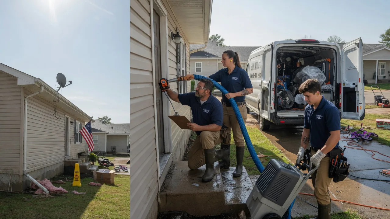 Ceiling Water Damage Restoration in Frankford, MO near me